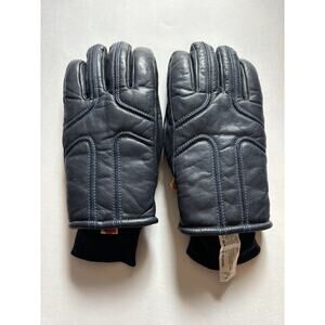 Men's Kombi Blue Gloves Size Medium Leather Palm Vintage